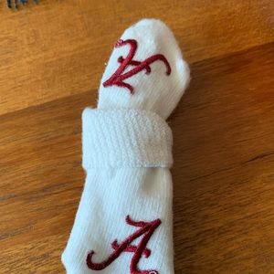 Alabama NB socks. $5. 4 Bama burp towels… $2 each